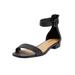 Wide Width Women's The Alora Sandal by Comfortview in Black (Size 9 1/2 W)