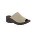 Wide Width Women's Airy Sandals by Easy Street® in Natural Stretch (Size 10 W)
