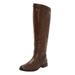 Wide Width Women's The Malina Wide Calf Boot by Comfortview in Brown (Size 9 1/2 W)