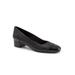 Wide Width Women's Daisy Block Heel by Trotters in Black (Size 11 W)