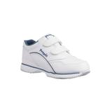 Women's The Tour Walker Sneaker by Propet in White Navy (Size 7 1/2 X(2E))