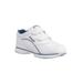 Women's The Tour Walker Sneaker by Propet in White Navy (Size 7 1/2 X(2E))