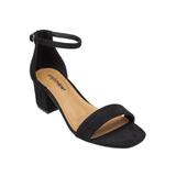 Extra Wide Width Women's The Orly Sandal by Comfortview in Black (Size 8 1/2 WW)