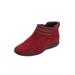 Women's The Farren Bootie by Comfortview in Rich Burgundy (Size 9 M)