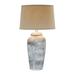 Ophelia & Co. Kimbrough 30.5" Table Lamp Alabaster/Linen, Crystal in Gray/White | 30.5 H x 17 D in | Wayfair H6697SRW