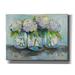 Rosalind Wheeler In a Row by Jeanette Vertentes - Wrapped Canvas Painting Print Canvas in Blue/Green | 40 H x 54 W x 1.5 D in | Wayfair