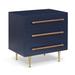 Brownstone Furniture Audrey 3 - Drawer Nightstand Wood/Plastic in Blue | 26 H x 26 W x 18 D in | Wayfair ADC105B