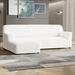 PAULATO by GA.I.CO. Microfibra Collection Stretch Sectional Sofa Slipcover - Easy to Clean & Durable (Left Chaise) | 35 H x 135 W x 65 D in | Wayfair