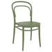 AllModern Farrah Stacking Patio Dining Side Chair Plastic/Resin in Green | 33.4 H x 18 W x 20.5 D in | Wayfair AD22488D506C4695A8BFFF640D8107EE