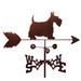 Winston Porter Mylor Scottish Terrier Dog Weathervane Metal/Steel in Brown/Gray | 30 H x 21 W x 15.5 D in | Wayfair