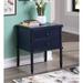 Three Posts™ Peggy 2-Drawer Nightstand Wood in Blue | 25 H x 23 W x 20 D in | Wayfair 550053A49E454E0A92B66E1F1D028A08