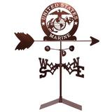 Breakwater Bay Kilmersdon US Armed Services Weathervane Metal/Steel in Brown/Gray | 30 H x 21 W x 15.5 D in | Wayfair