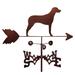 Millwood Pines Vanille Rhodesian Ridgeback Dog Weathervane Metal/Steel in Brown/Gray | 30 H x 21 W x 15.5 D in | Wayfair