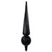 Fleur De Lis Living Mccurley Floretine Rooftop Finial Metal/Steel in Black | 12 H x 2.5 W x 2.5 D in | Wayfair 89CC0390ED15427186951B8EFC9875EA