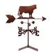 August Grove® Marlise Cow Steer Weathervane Metal/Steel in Brown/Gray | 30 H x 21 W x 15.5 D in | Wayfair F707633740B74BC5AAC3BF0281C04D88