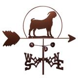 August Grove® Paoquin Boer Goat Weathervane Metal/Steel in Brown/Gray | 30 H x 21 W x 15.5 D in | Wayfair 2F7E1A017D4841528AED90E69D23885E