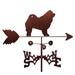 Millwood Pines Vanille Chow Dog Weathervane Metal/Steel in Brown/Gray | 30 H x 21 W x 15.5 D in | Wayfair B7256CCF5094461D8F18B30778747D4F