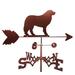 Millwood Pines Vanille Great Pyrenees Dog Weathervane Metal/Steel in Brown/Gray | 30 H x 21 W x 15.5 D in | Wayfair