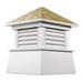 Gracie Oaks Weldona Vinyl Cupola Vinyl/Wood in Brown/White | 80 H x 60 W x 60 D in | Wayfair 297BCEEA7FE34845AF4E338E07C71585