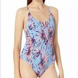 Jessica Simpson Swim | Jessica Simpson Floral One Piece Swimsuit Sz Xl | Color: Blue/Pink | Size: Xl