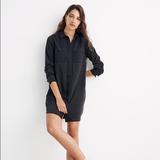 Madewell Dresses | Madewell Black Denim Shirtdress | Color: Black | Size: Xs