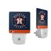 Houston Astros Primary Logo Stripe Design Nightlight 2-Pack