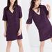 Madewell Dresses | Madewell Purple Floral V-Neck Bell Sleeve Mini Dress | Color: Blue/Purple | Size: 2