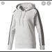Adidas Tops | Adidas Women’s 3-Stripes Pullover Hoodie | Color: Gray | Size: Xs