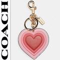 Coach Accessories | Coach 70's Heart Burst Bag Charm In Signature Canvas | Color: Pink | Size: Os