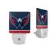 Washington Capitals Stripe Design Nightlight 2-Pack