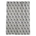 ArtVerse New Orleans Football Luxury Square Pattern Window Geometric Sheer Thermal Rod Pocket Single Curtain Panel in White/Black/Yellow | Wayfair