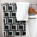 ArtVerse Oakland Microfiber Bath Towel Polyester in Black | 30 W in | Wayfair NFQ133-STWS30