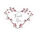 Koyal Wholesale Thank You Heart Sticker Paper | 1.88 H x 2.27 W x 1.88 D in | Wayfair A3PP00221