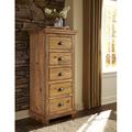 Birch Lane™ Wolferstorn 5 Drawer 24" W Solid Wood Chest Wood in Brown/Green | 52 H x 24 W x 18 D in | Wayfair 08DFE1CA7D304BE78E8A43BD0FB97E40