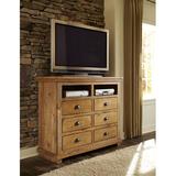 Birch Lane™ Wolferstorn 6 Drawer 48" W Solid Wood Double Dresser Wood in Brown/Green | 40 H x 48 W x 18 D in | Wayfair