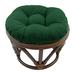 World Menagerie Round Indoor Ottoman Cushion Polyester/Cotton Blend | 4 H x 18 W in | Outdoor Furniture | Wayfair WRMG2726 42517884
