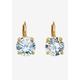 Women's Cubic Zirconia Drop Earrings in Yellow Goldplate (13x8mm) by PalmBeach Jewelry in Gold