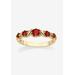 Women's Yellow Gold-Plated Simulated Birthstone Ring by PalmBeach Jewelry in July (Size 5)