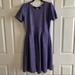 Lularoe Dresses | Lularoe Amelia Dress Lilac/Gray Embossed Flowers | Color: Purple | Size: Xl