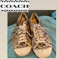 Coach Shoes | Coach Sneakers With Sequins! | Color: Brown/Tan | Size: 8.5b