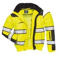 Portwest PW332 Hi-vis Classic Bomber Jacket (C466) - Yellow/Black L Blank Plain