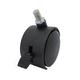 FixtureDisplays Plastic Stem Wheel 360 Degree Rotation Swivel Furniture Caster Locking Castor | 3.15 H x 1.57 W x 2.76 D in | Wayfair 401100-1PK