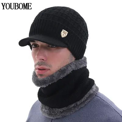 Cagoule Skullies pour hommes et femmes bonnets d'hiver chapeau chaud optique du cou marque de