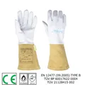 Paire de gants de soudage TIG 34cm(13.4 ") manchette en peau de chèvre l'hypothèse peau de vache