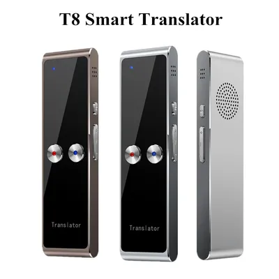 Traducteur vocal intelligent portable T8 bidirectionnel temps réel 68 langues traduction