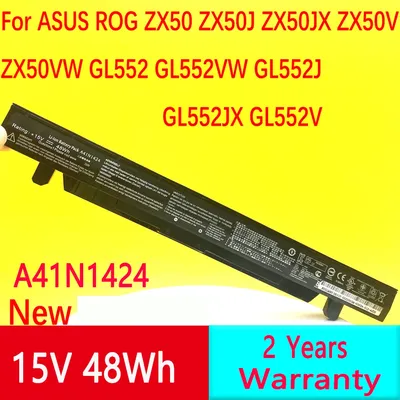 ARivière-Batterie pour ordinateur portable N1424 4 cellules pour ASUS ROG ZX50 ZX50J ZX50JX