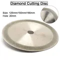 Lame de Scie à Disque Double Face en Verre Diamant 125/150/180mm pour Outils Dremel Accessoires