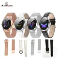 Bracelet de montre intelligente en acier inoxydable pour femme bracelet en cuir bracelet de