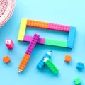 6 pièces Mini bloc de construction stylo marqueur surligneur de couleur stylo écriture dessin enfant