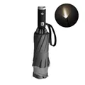 Parapluie de voyage créatif pour hommes d'affaires lampe de poche pliante automatique ligne de